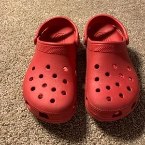 Red Crocs Size 10 women’s